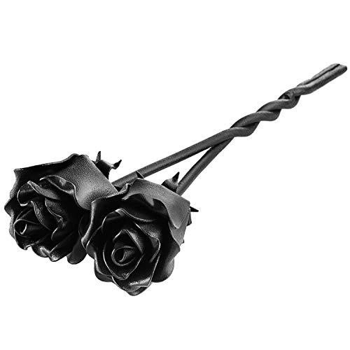 Juego de 2 rosas de hierro trenzadas para siempre.Hermoso regalo de aniversario con mensaje profundo - ramo entrelazado.