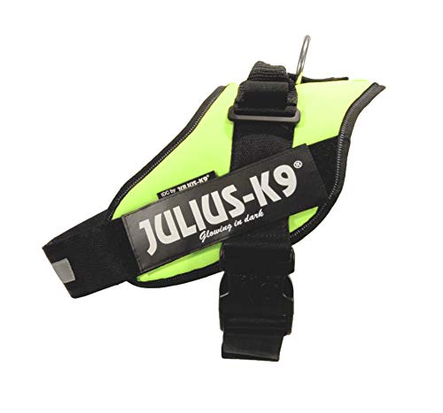 JULIUS-K9 Power Harness 14857 Arnés para perros, color Verde Neón, talla 1 (Large), 63-85 cm