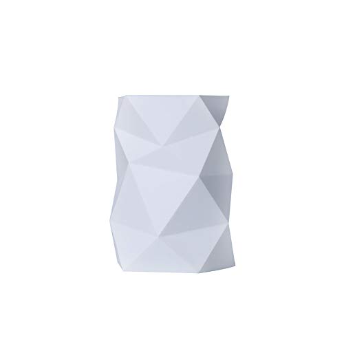 JUNGEN Portalápices de creativa con Forma de geometria especial Titular de pluma Portalápices de escritorio de silicona Organizador de brochas de maquillaje (Blanco)