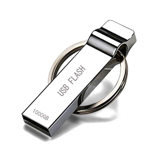 Memoria USB 1TB,USB 3.0 Pen Drive USB Flash Drive Portátil De Alta Velocidad Resistente Al Agua Gran Dispositivo De Almacenamiento con Llavero (1000GB)