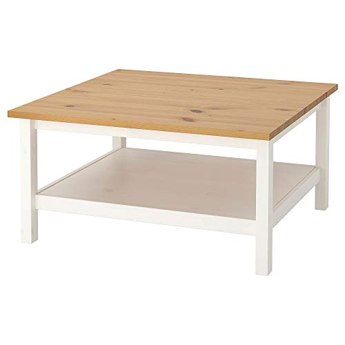 Mesa de centro IKEA HEMNES 90x46 cm mancha blanca/marrón claro