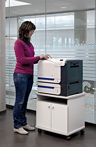 Mesa fotocopiadora e Impresora ber-copian50 Blanco Roto de 60h, 50cm Fondo, 60cm Ancho