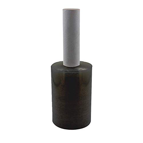 Mini lámina de envoltura elástica para envolver, 10 cm x 125 m, 0,25 kg, 2 unidades, transparente (negro)