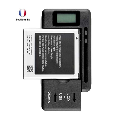 MoVTTEK France - Cargador de batería universal con pantalla LCD para Samsung Galaxy S2/S3/S4/S5/J3/J6, etc. Note 1, Note 2, Note 3, Note 4, LG G4 G3 y Wiko View