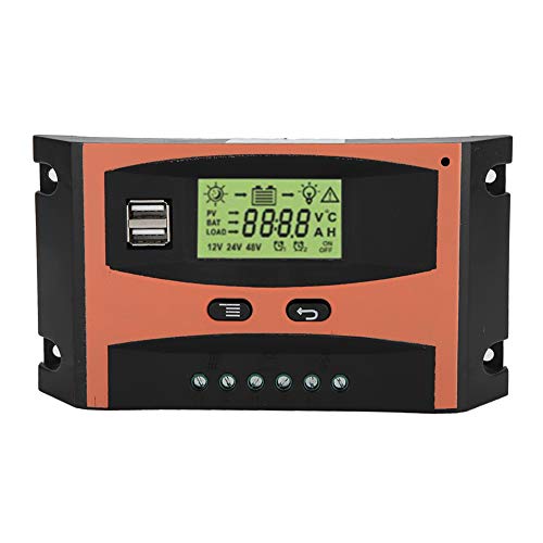MPPT Panel Solar Regulador 12V / 24V MPPT Controlador de carga solar Pantalla LCD Controlador de batería automático(40A)