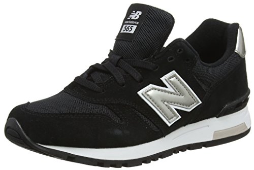 New Balance 565 Sneakers, Zapatillas para Mujer, Negro (Black/Silver), 37.5 EU