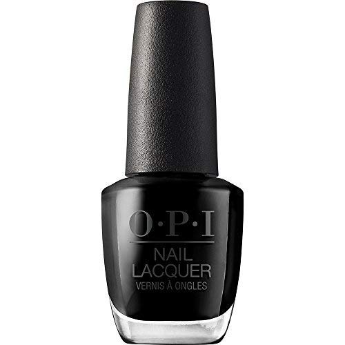 OPI Nail Laquer - Esmalte Uñas Duración de hasta 7 Días, Efecto Manicura Profesional 'Color Hot & Spicy' Negro - 15 ml