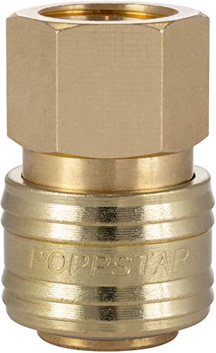 Poppstar Conectores rapidos aire comprimido, diámetro nominal 7,2 mm con rosca interior (hembra) de 3/8 pulgada para conexión de aire comprimido