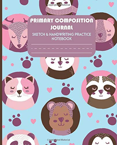 Primary Composition Journal Sketch & Handwriting Practice Notebook (7.5" X 11.25 - 150 Pages Dotted Mid Line & Picture Space ; Grade Level K-2 ... & Writing Journal ;Kids Practice Book)