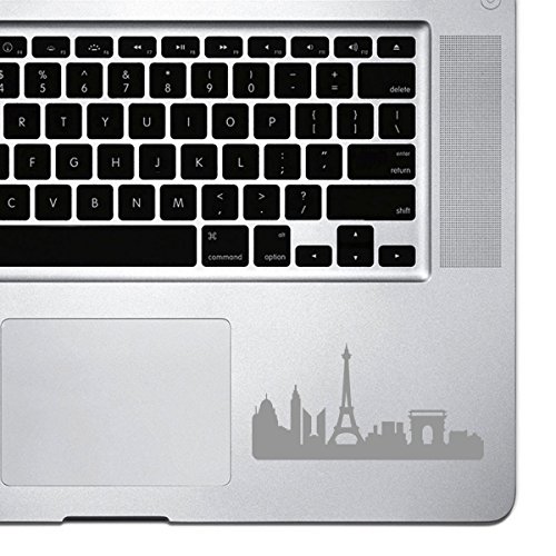 StickAny Palm Series Paris Skyline 2 - Adhesivo para MacBook Pro, Chromebook y portátiles (plata)