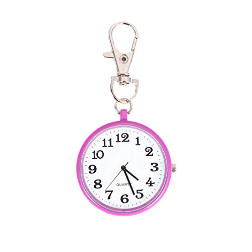 Suministros de Relojes - Reloj de Bolsillo Colgante Retro Reloj Vintage Collar de Cadena Colgante Collar de Reloj de Bolsillo Rosy