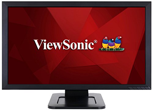 ViewSonic TD2421 - Monitor 24" Full HD MVA multitáctil (1920 x 1080, 200 nits táctil, VGA/DVI/HDMI/USB, Altavoces, Dual-Touch, Multi-Usuario), Color Negro