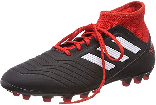 adidas Predator 18.3 AG, Botas de fútbol Hombre, Multicolor (Negbás/Ftwbla/Rojo 000), 43 1/3 EU