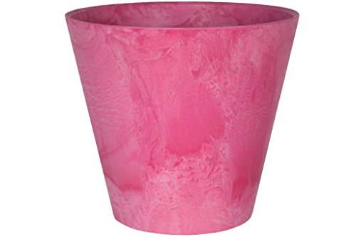Artstone Maceta para Flores Claire, Resistente a Las heladas y Ligera, Rosa, 27x24cm