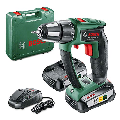 Bosch Home and Garden 0 603 9B0 101 Atornillador con batería de litio, 45 W, 18 V, negro, verde, rojo, no percutor