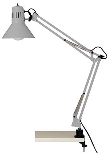 Brilliant Hobby 10802/11 - Lámpara de escritorio flexo con pinza, color gris