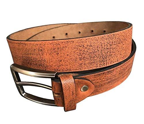 Cinturón de cuero Royal 1000 hecho de cuero de búfalo Cinturón de hombre/mujer Cinturón de cuero real Cinturón de jeans Tamaño 85-155 cm (150 cm waist (Total Lenght 165 cm))