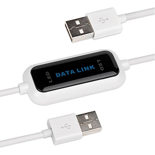 Easy-Link Cable de Transferecia de Datos PC a PC / Windows a Windows - Driver Free - Cable USB 2.0 de Transferencia Datos para Windows PC - Data Link Data Copy