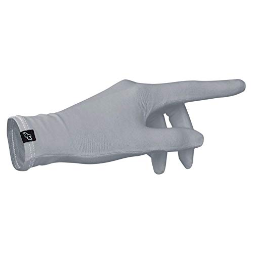 ElephantSkin - El guante antibacteriano de algodón orgánico certificado en color gris | Talla L/XL | Reutilizable y lavable a máquina a 40 °C | antiviral y antibacteriano.