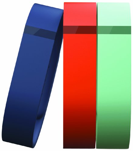 Fitbit Flex - Kit de 3 correas de reemplazo para Fitbit Flex, color azul / naranja / verde, talla small (3 unidades)