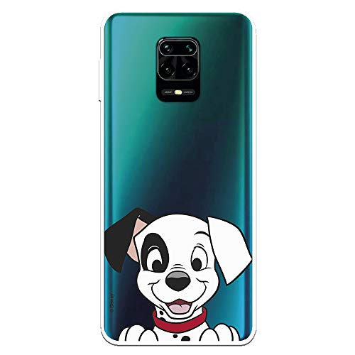Funda para Xiaomi Redmi Note 9S - Note 9 Pro Oficial de 101 Dálmatas Cachorro Sonrisa para Proteger tu móvil. Carcasa para Xiaomi de Silicona Flexible con Licencia Oficial de Disney.