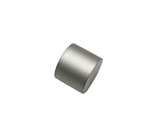 Gardinia Tapa para Cortina (Metal, diámetro), Color Plateado, Plata, Ø 19 mm, 2