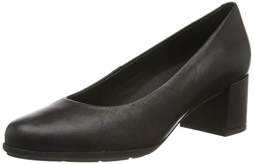 Geox Women's D New Annya Mid A Closed Toe Heels, Black (Black C9997) 5 UK