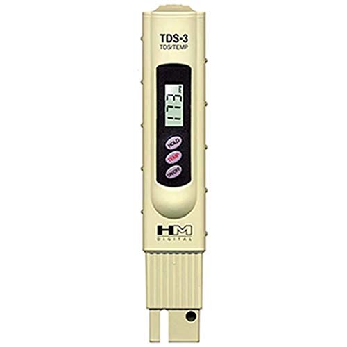 HM DIGITAL TDS-3 Handheld TDS medidor probador Sistema con Grande LCD Pantalla Incluye ATC Temperatura