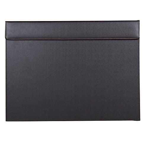 kingfom TM - Tableta de escritura con clip de papel (45,7 x 35,6 cm, tamaño A3), diseño rectangular, color marrón