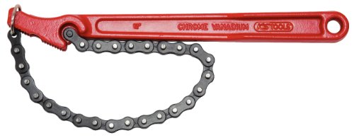 KS Tools 114.0040 Llave de cadena para tubos, campo de trabajo hasta Ø 110 mm (tamaño: 4.1/2"), 110mm