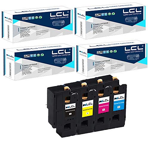 LCL Cartucho de tóner Compatible para XEROX Phaser 6000/6010/6010V/6010V N/workcentre 6015/6015V/6015V B 106R01630 106R1630 106R01627 106R01628 106R01629,4pack(1 * 2000páginas + 3 * 1000páginas),KCMY