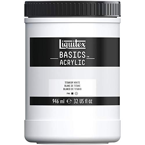 Liquitex Basics - Tubo de pintura acrílica, color blanco, 946 ml