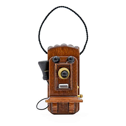 Odoria 1/12 Miniatura Antiguo Teléfono de Pared Decorativo para Casa de Muñecas