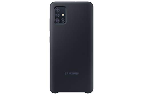 Samsung A51 - Carcasa de silicona, color Negro