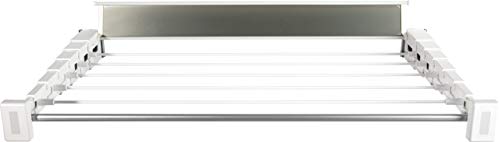 stewi telescópico Prestige 60 cm – Tendedero de Pared, plástico/Aluminio, Blanco, 60 x 10 x 6 cm