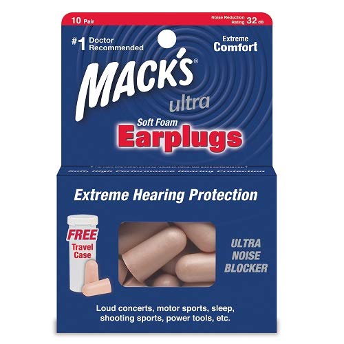Tapones para los oídos Mack'S ultra suaves, de espuma, protección extrema, Unisex, Ultra, beige, n/a