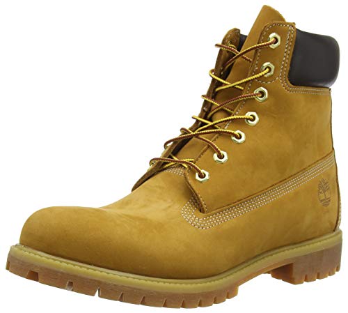 Timberland 6-Inch Premium Boot, Botas para Hombre, Amarillo (Wheat Nubuck), 44 EU