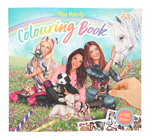 Top Model Miss Melody Colouring Book with Animals (0010409), Multicolor (DEPESCHE 1)