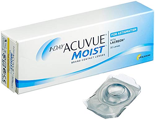 1-DAY ACUVUE® MOIST for ASTIGMATISM - Lentillas diarias - protección UV - 30 lentes