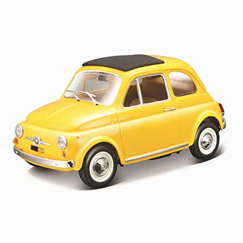 1:24 para 500L 1968 Alloy Luxury Car Die-Casting Car Collection Regalo De Colección Miniaturas Coche (Color : 1965 Fiat 500F)