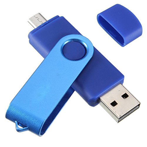 32GB PenDrive - SODIAL(R) USB memoria micro Palillo de memoria 32GB USB 2.0 Dispositivo de flash OTG para Handy PC Azul
