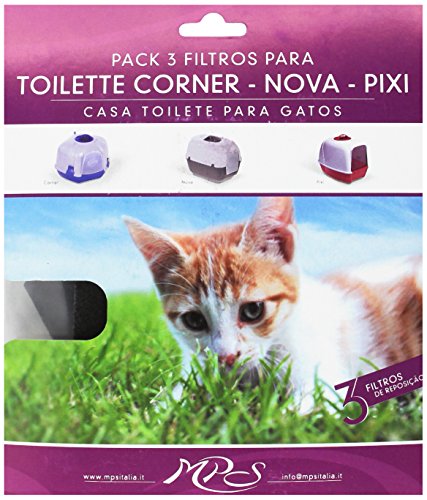 Aquivet Filtro caseta higiénica gatos - Pixi - 3 uds