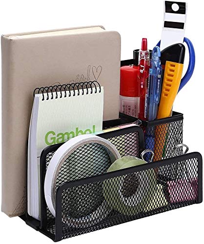 Bandeja Documentos Document Organizer Magazine Rack Malla Set para la Oficina compuesta por 4 Office Conjunto de 4 Piezas Lleve Bandeja Lápiz Rack Clips y Notes Holder ZSMFCD (Size : 2Pack)