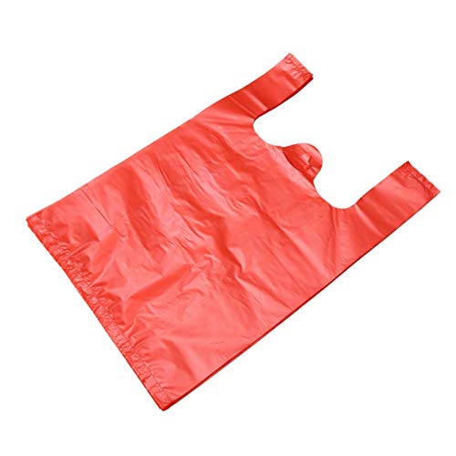 Bolsa Plastico Camiseta-Bolsas de Plastico Bolso Chaleco Acolchado Grande | Bolsa De Embalaje De Plástico | Varios Tamaños | 5 Kg | Rojo Bolsas (Size : 24x36cm)
