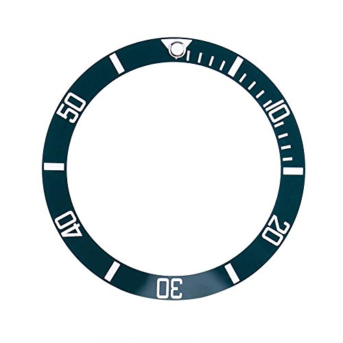 Dilwe Reloj Bisel Insertar Números marcadores 4 Colores Nuevo Reloj de Cerámica Inserto Loop Repuestos(Té Verde)