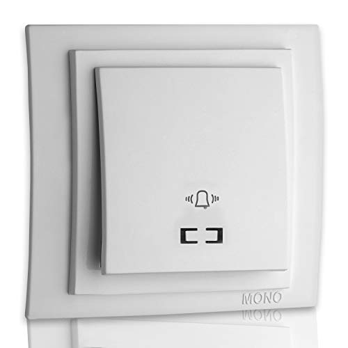 Enchufes, interruptor, regulador de intensidad, pulsador – Juego de selección de interruptores Zenaline (pulsador de timbre con LED)