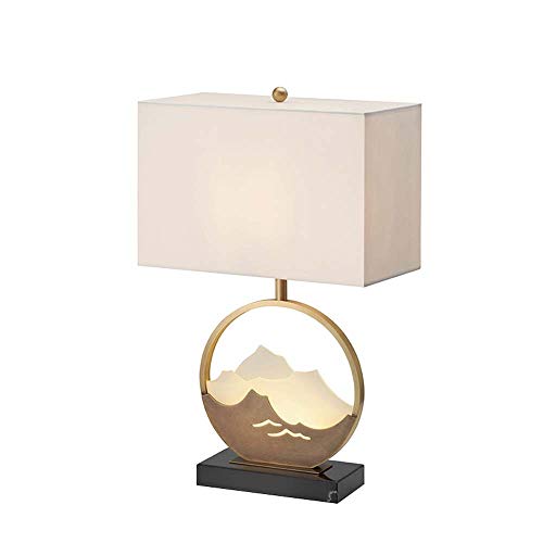 FAGavin Lámpara de mesa de mármol, estilo moderno minimalista, hotel, sala de estar, dormitorio, estudio, mesita de noche, 40 x 62 cm