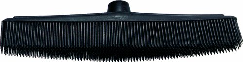 Fripac-Medis - Cepillo de barrer de goma para peluquería (30 x 5 cm), color negro