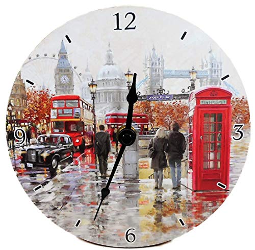 GG 4519 - Reloj de pared (17 cm), diseño de Londres