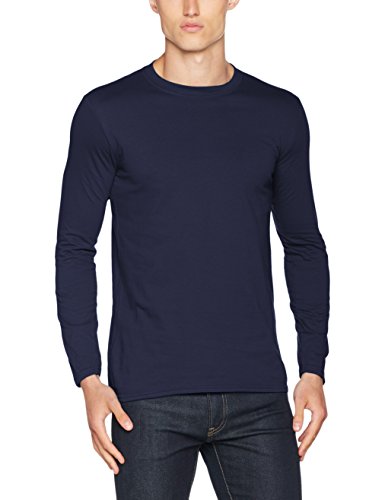Gildan Soft Style L, Camiseta para Hombre, Azul (Marino), Large